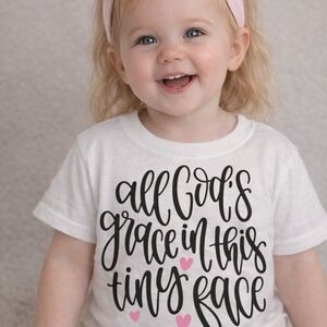 Gildan White Kids Tee with Heartfelt Message